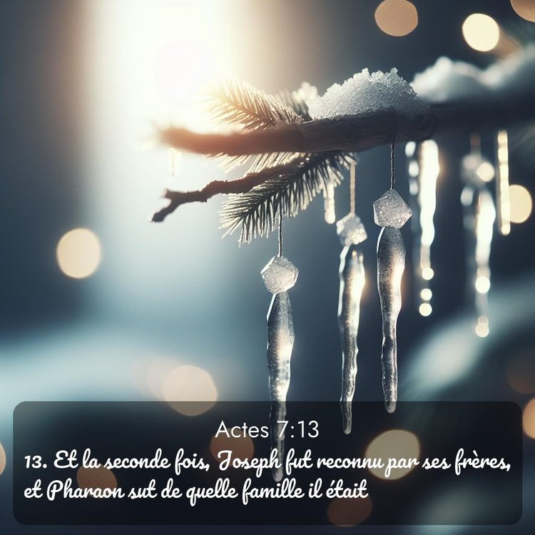 Segond Actes 7:13