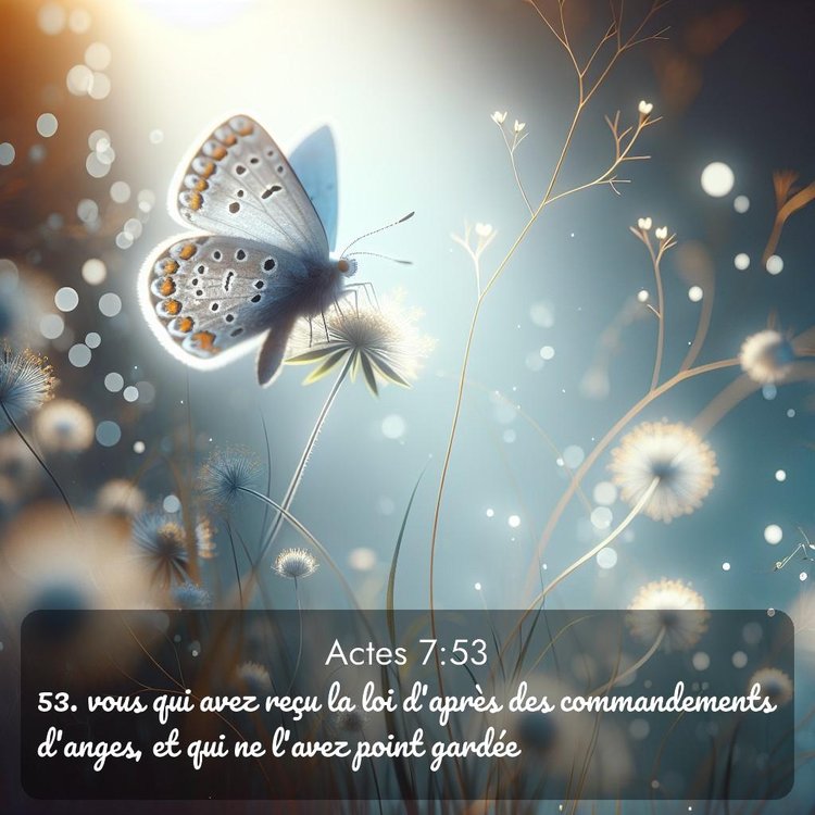 Segond Actes 7:53