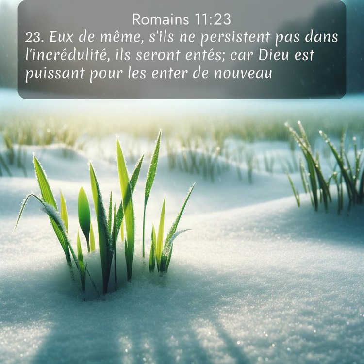 Segond Romains 11:23