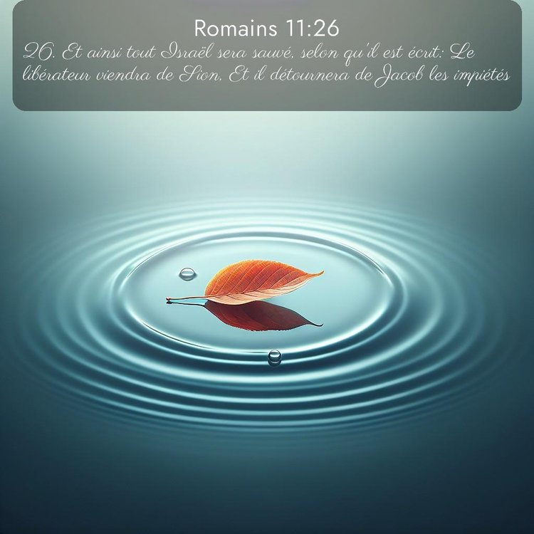 Segond Romains 11:26