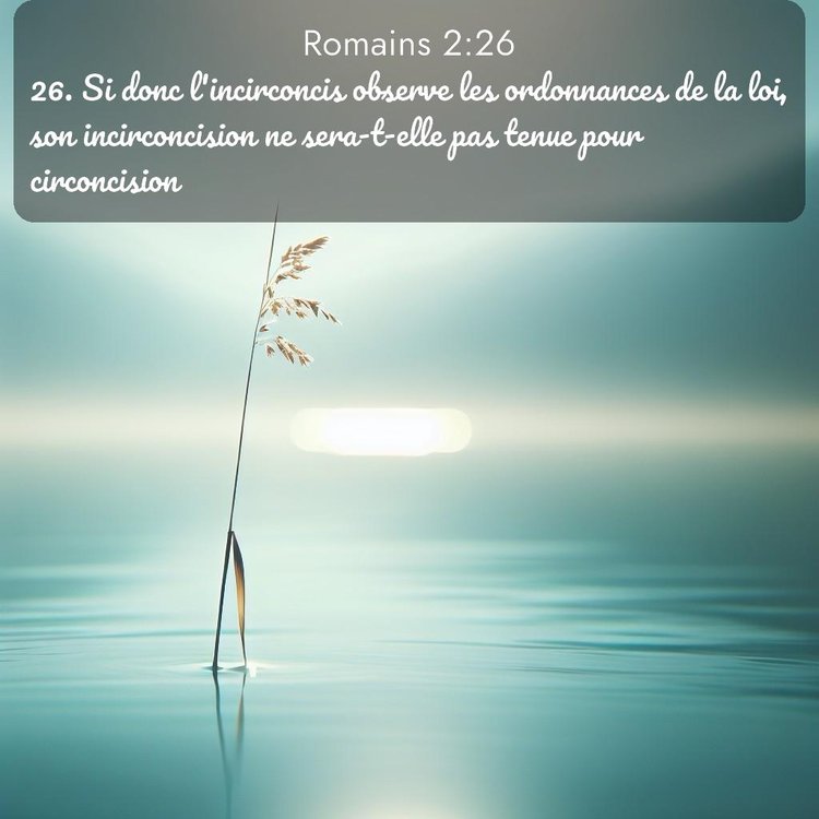 Segond Romains 2:26