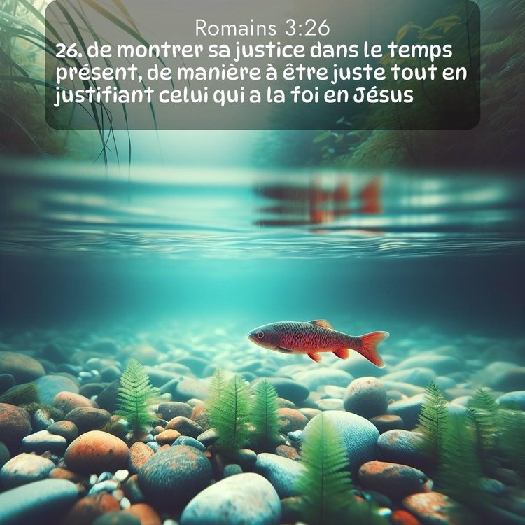 Segond Romains 3:26