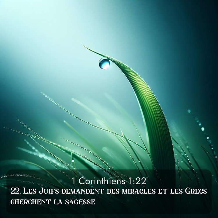 Segond 1 Corinthiens 1:22