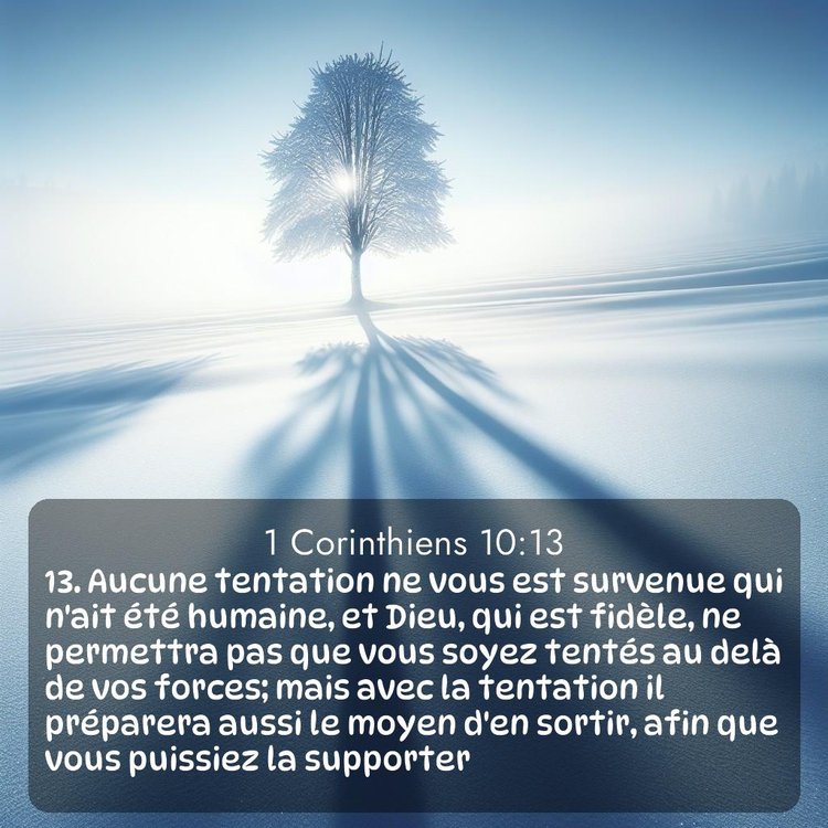 Segond 1 Corinthiens 10:13