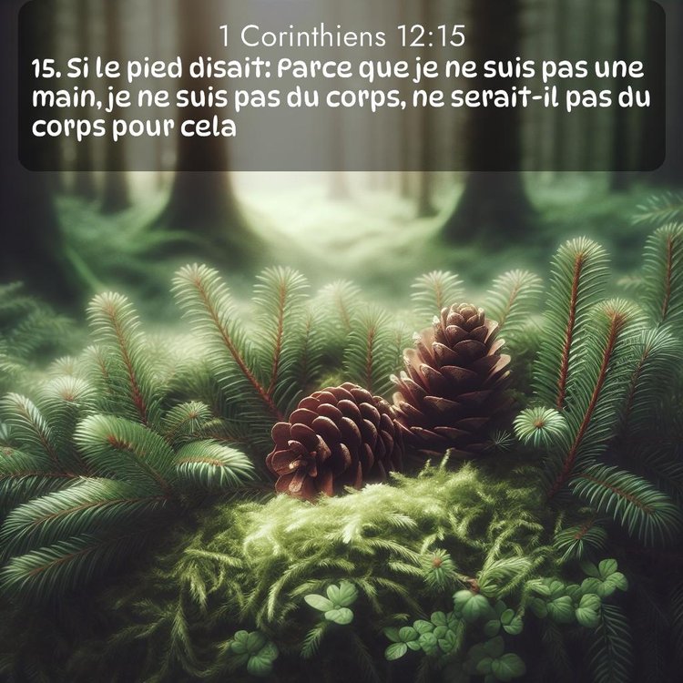 Segond 1 Corinthiens 12:15