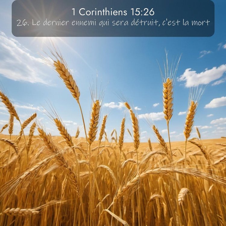 Segond 1 Corinthiens 15:26