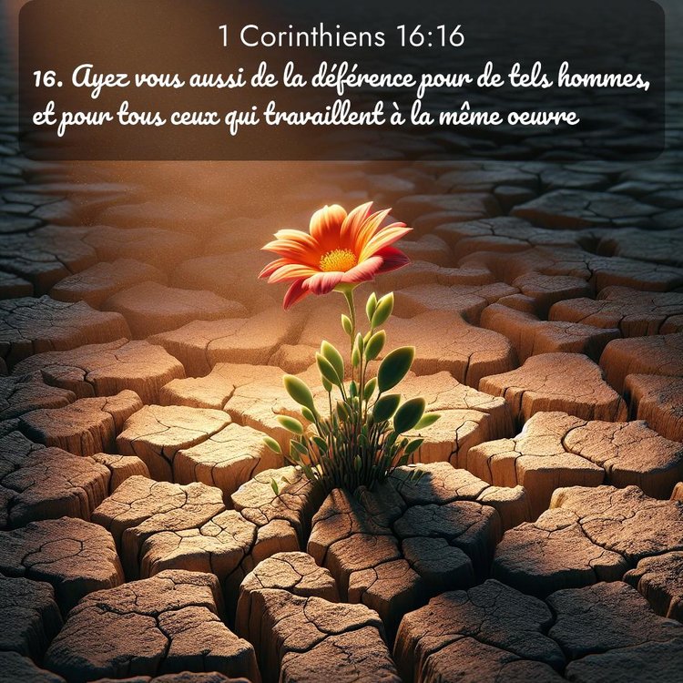 Segond 1 Corinthiens 16:16