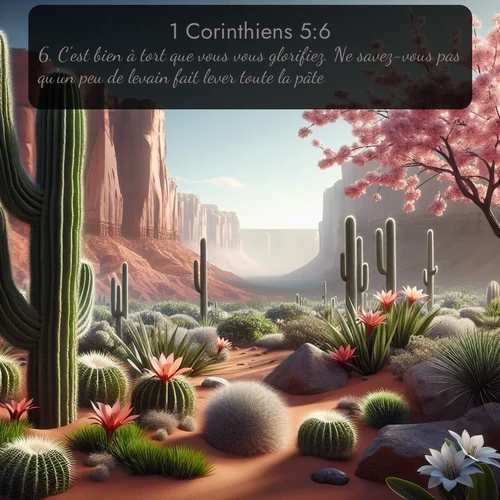 Segond 1 Corinthiens  ; image nature: image avec le verset biblique :C&#039;est bien à tort que vous vous glorifiez. Ne savez-vous pas qu&#039;un peu de levain fait lever toute la pâte? ;  ; 5:6