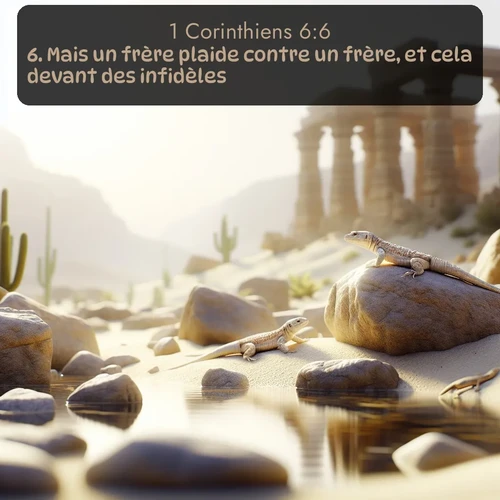 Segond 1 Corinthiens  ; image nature: image avec le verset biblique :Mais un frère plaide contre un frère, et cela devant des infidèles! ;  ; 6:6