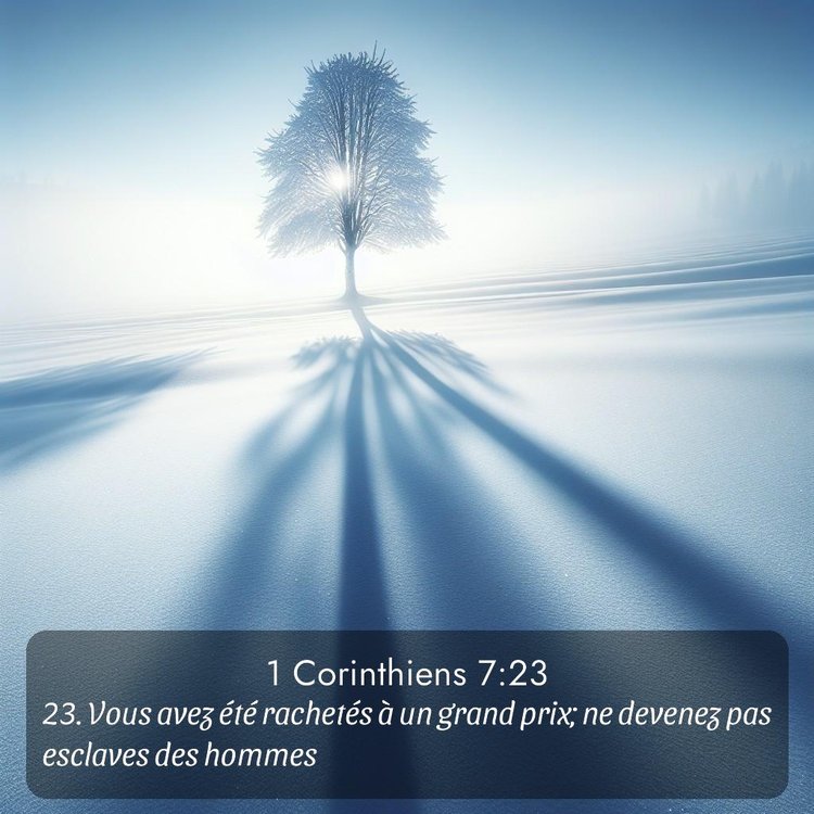 Segond 1 Corinthiens 7:23