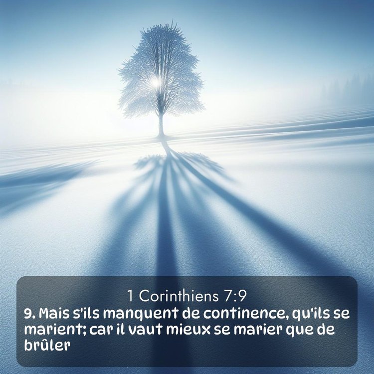 Segond 1 Corinthiens 7:9