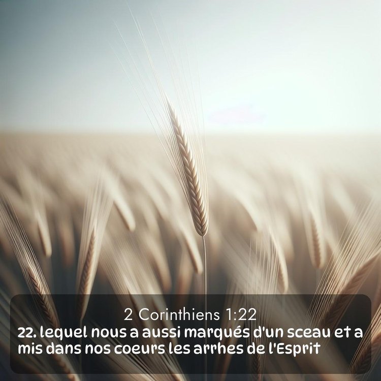 Segond 2 Corinthiens 1:22