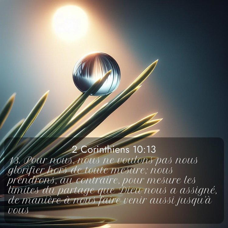 Segond 2 Corinthiens 10:13