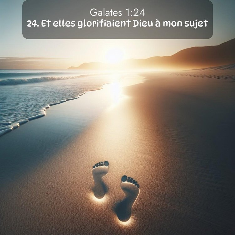 Segond Galates 1:24