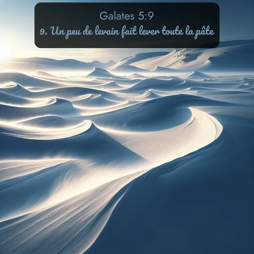 Segond Galates  ; image nature: image avec le verset biblique :Un peu de levain fait lever toute la pâte. ;  ; 5:9