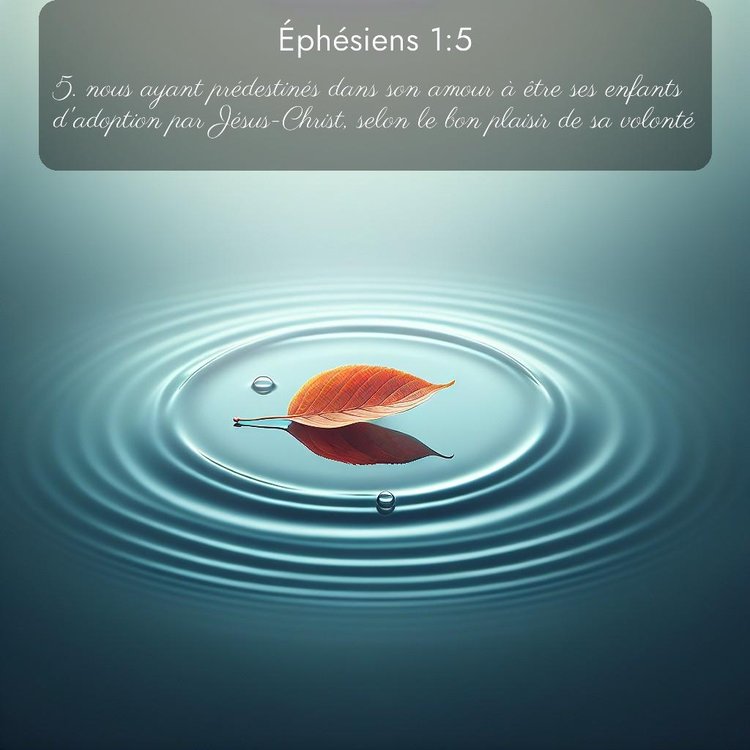 Segond Éphésiens 1:5