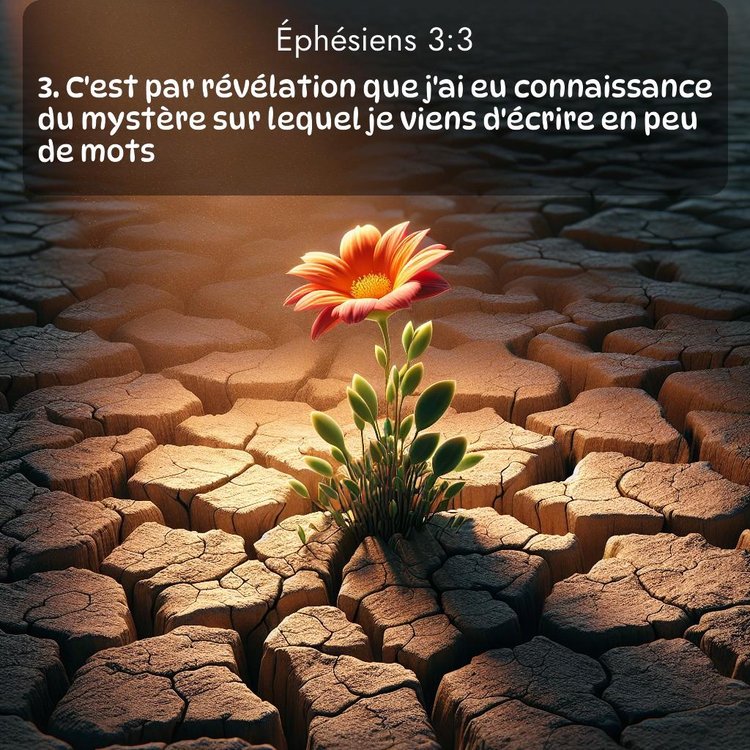 Segond Éphésiens 3:3