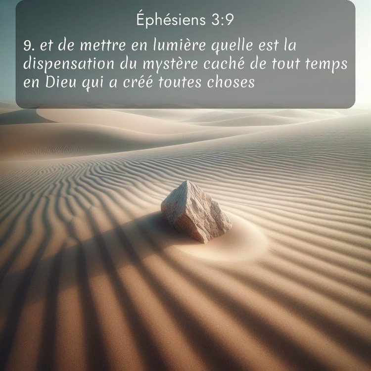 Segond Éphésiens 3:9