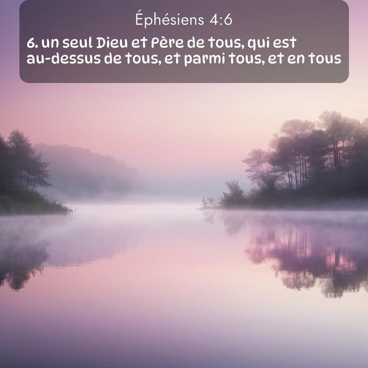 Segond Éphésiens 4:6