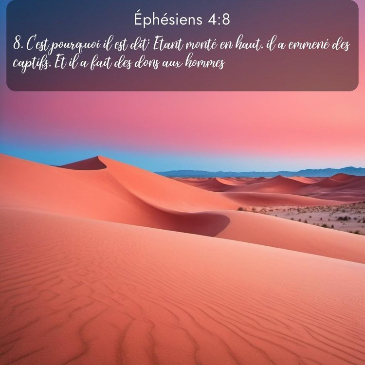 Segond Éphésiens 4:8