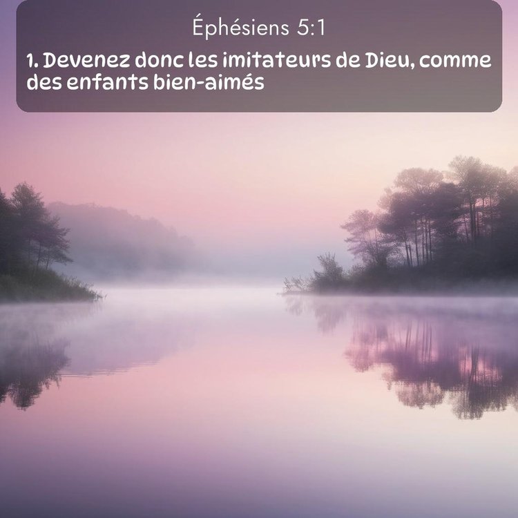 Segond Éphésiens 5:1