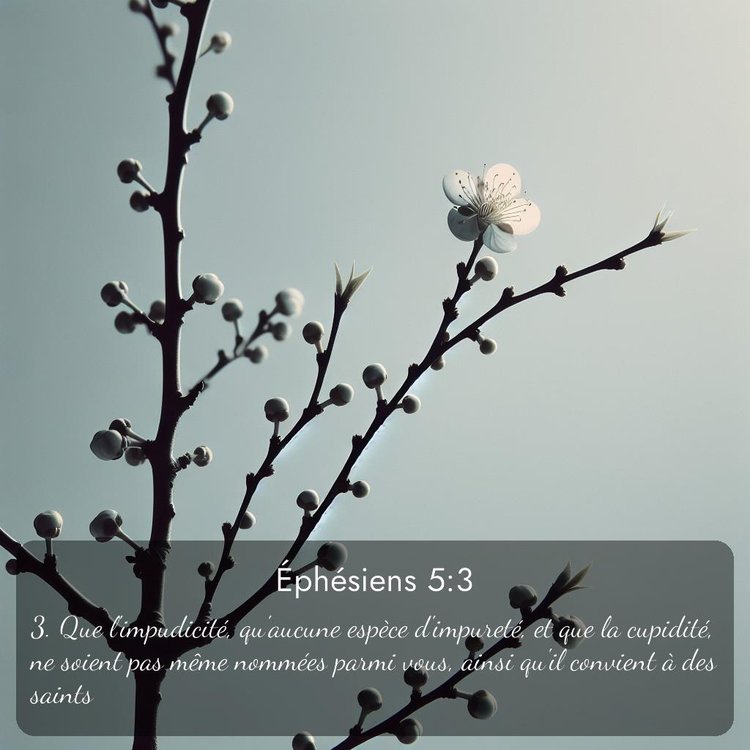 Segond Éphésiens 5:3