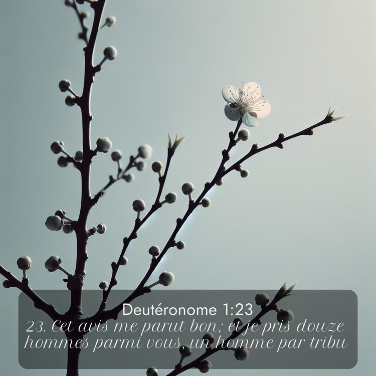 Segond Deutéronome 1:23