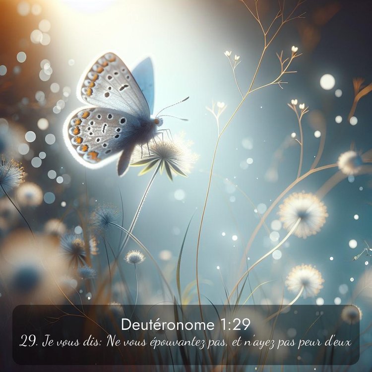 Segond Deutéronome 1:29