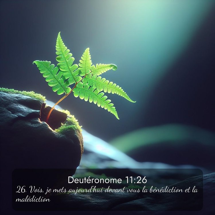 Segond Deutéronome 11:26