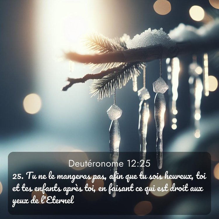 Segond Deutéronome 12:25