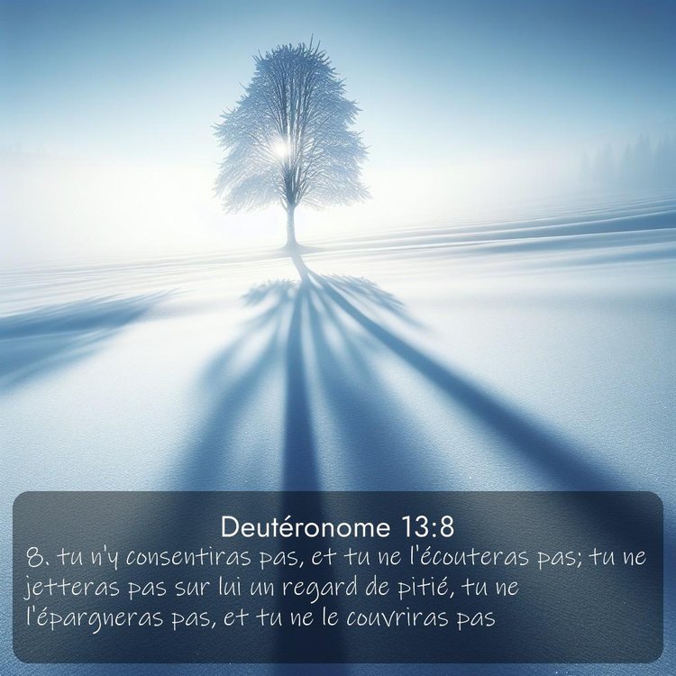 Segond Deutéronome 13:8