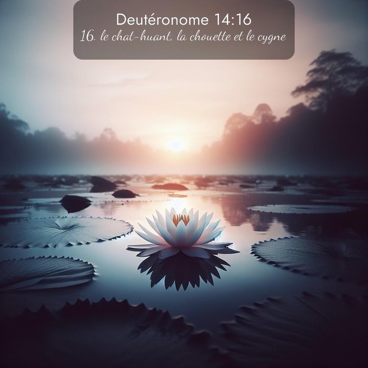 Segond Deutéronome 14:16