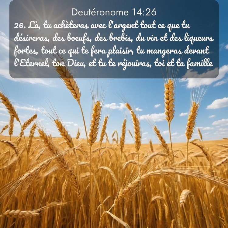 Segond Deutéronome 14:26