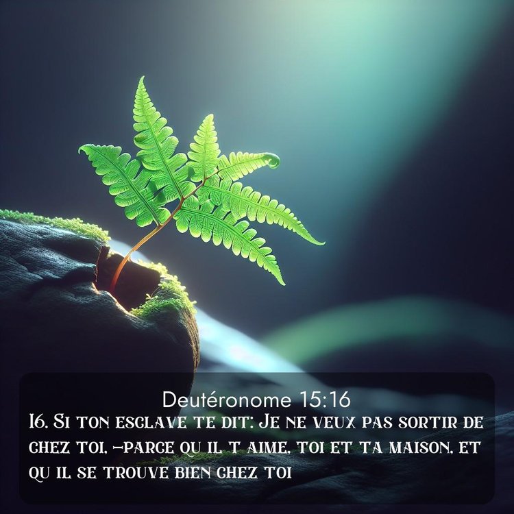 Segond Deutéronome 15:16