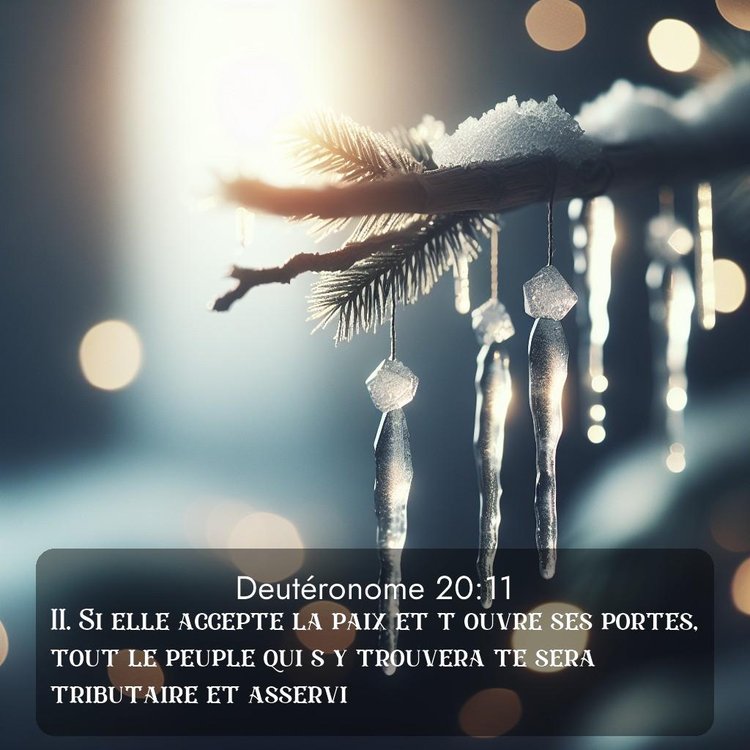 Segond Deutéronome 20:11