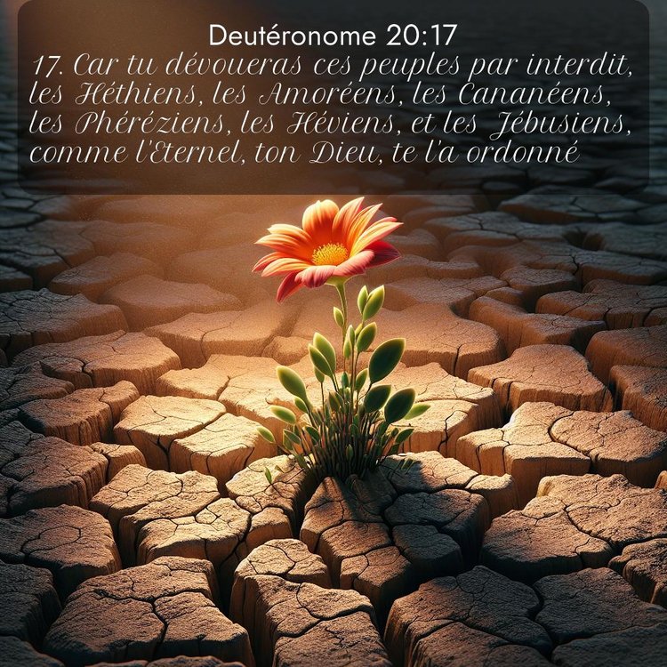 Segond Deutéronome 20:17