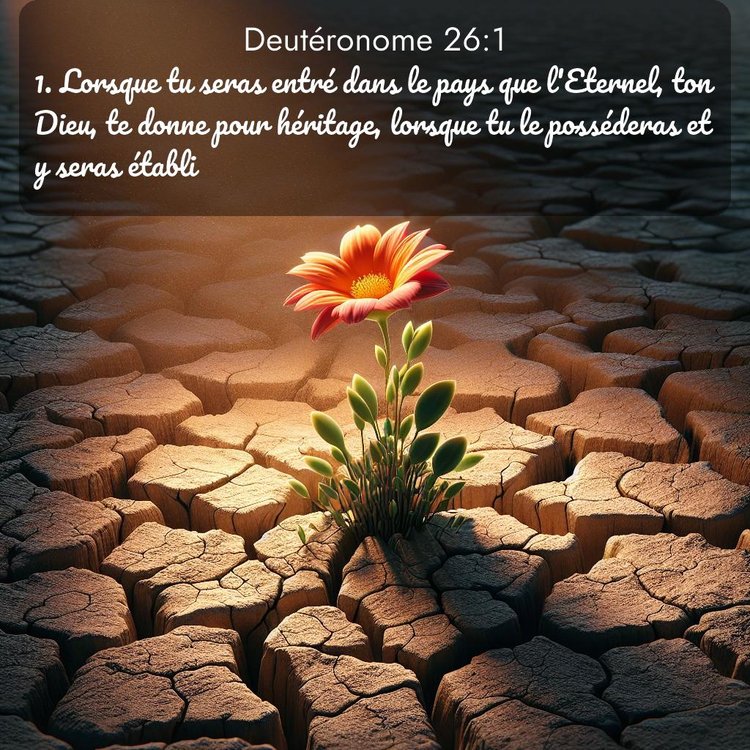 Segond Deutéronome 26:1