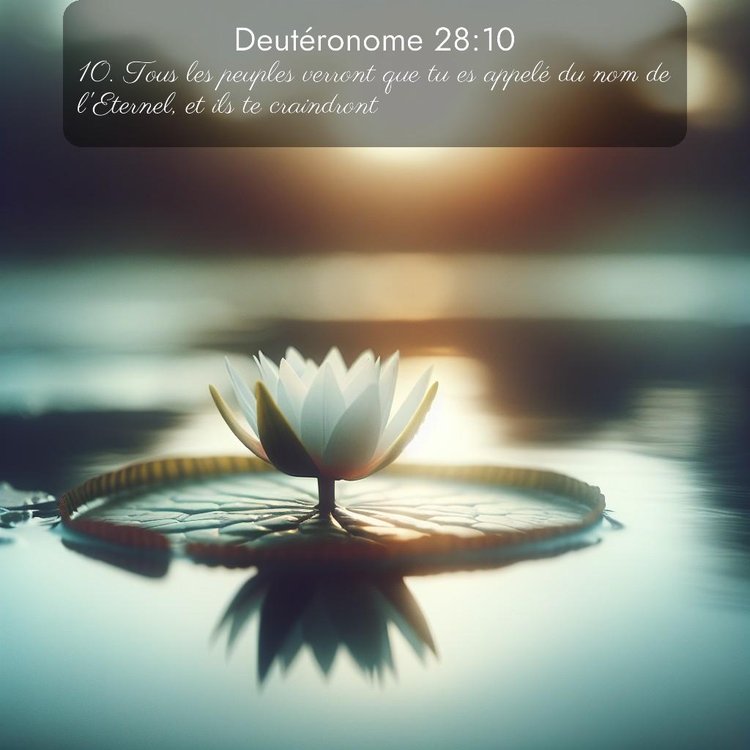 Segond Deutéronome 28:10