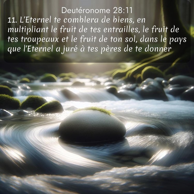 Segond Deutéronome 28:11