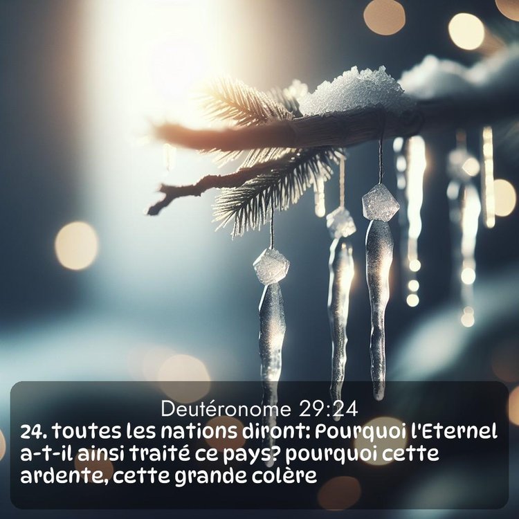 Segond Deutéronome 29:24