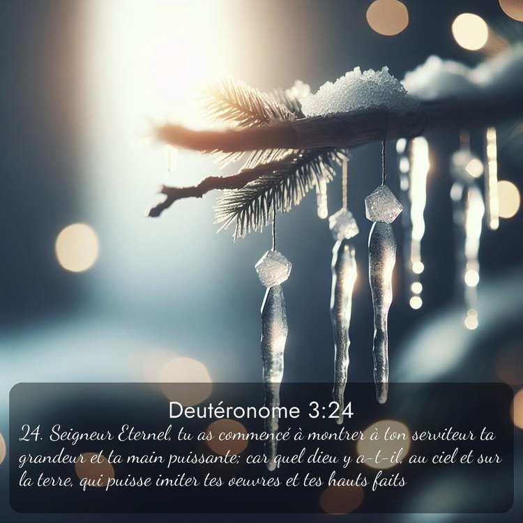 Segond Deutéronome 3:24