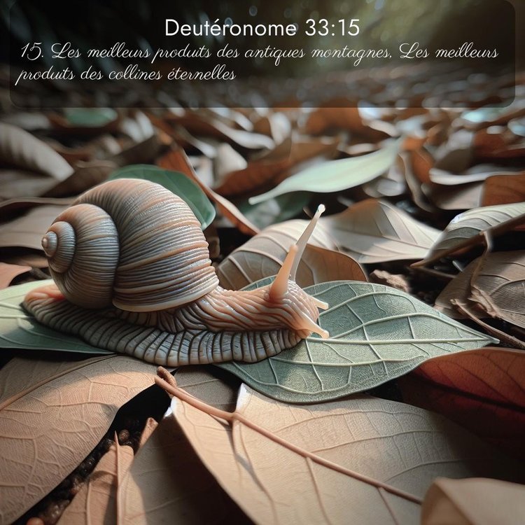 Segond Deutéronome 33:15