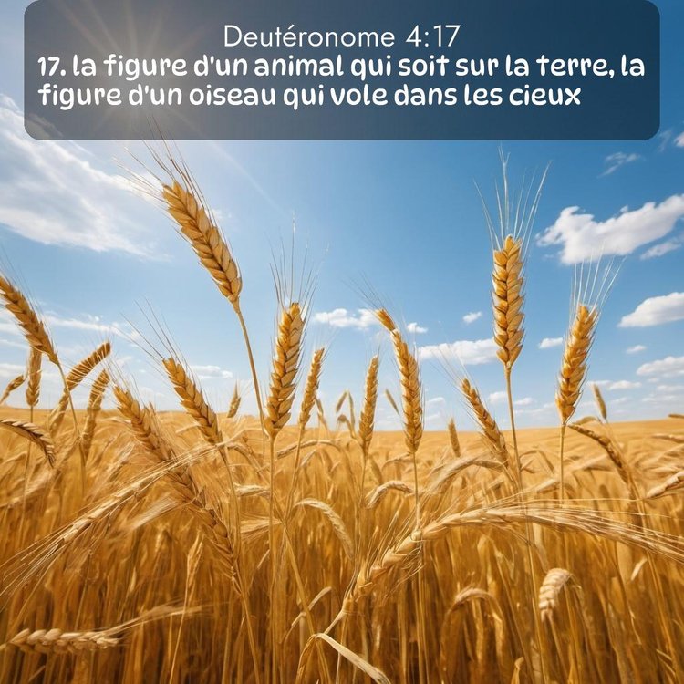 Segond Deutéronome 4:17