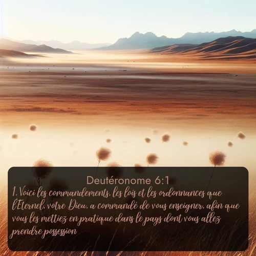 Segond 5 6:1