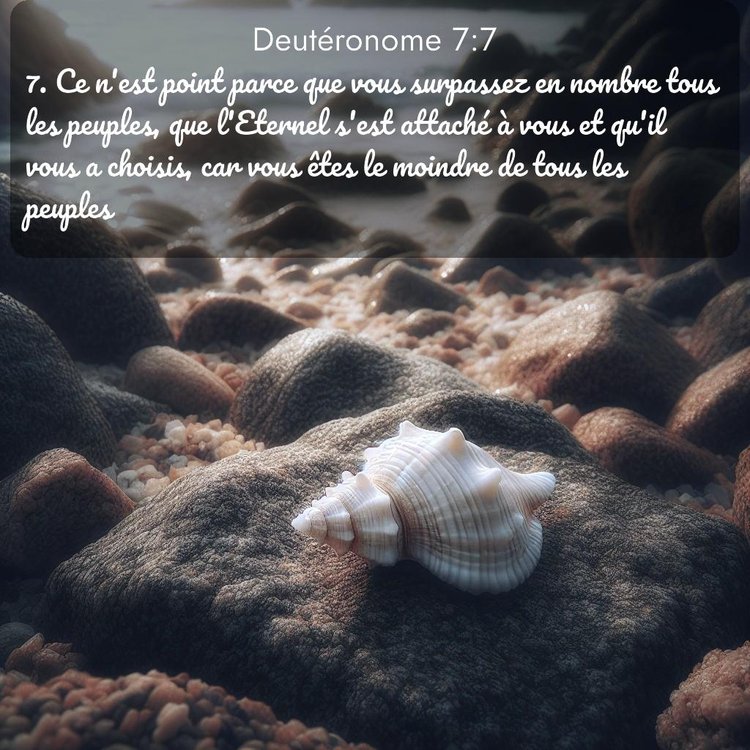 Segond Deutéronome 7:7