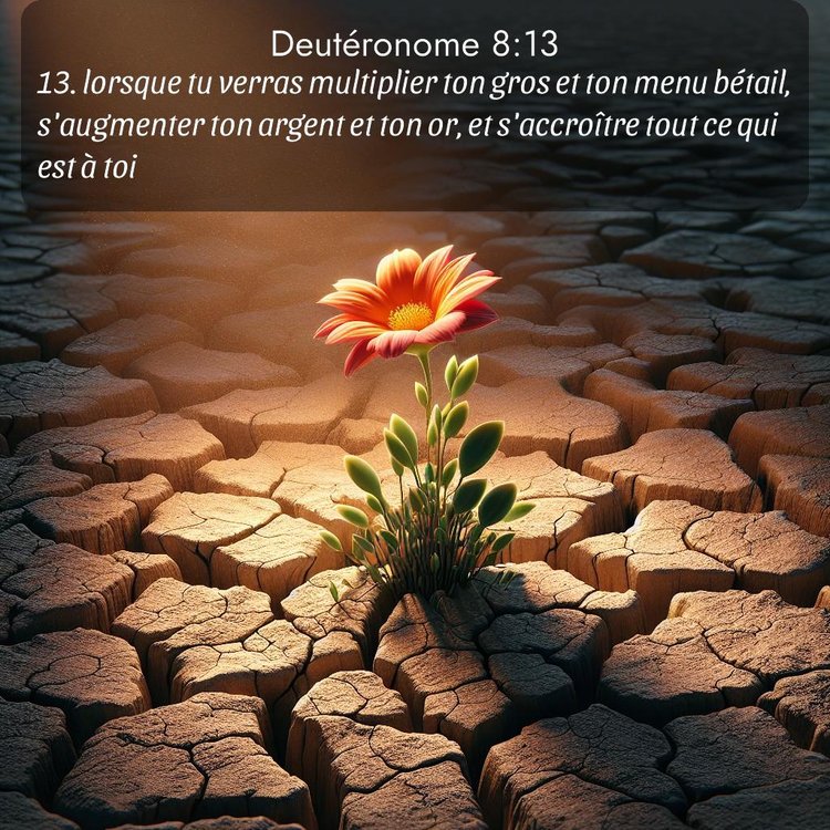 Segond Deutéronome 8:13