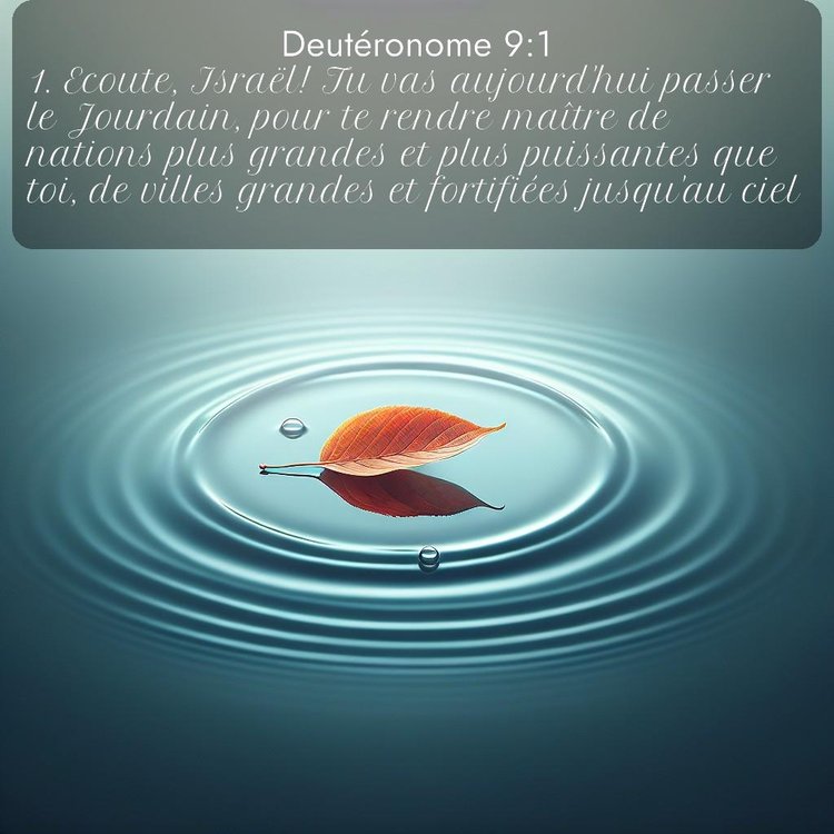 Segond Deutéronome 9:1