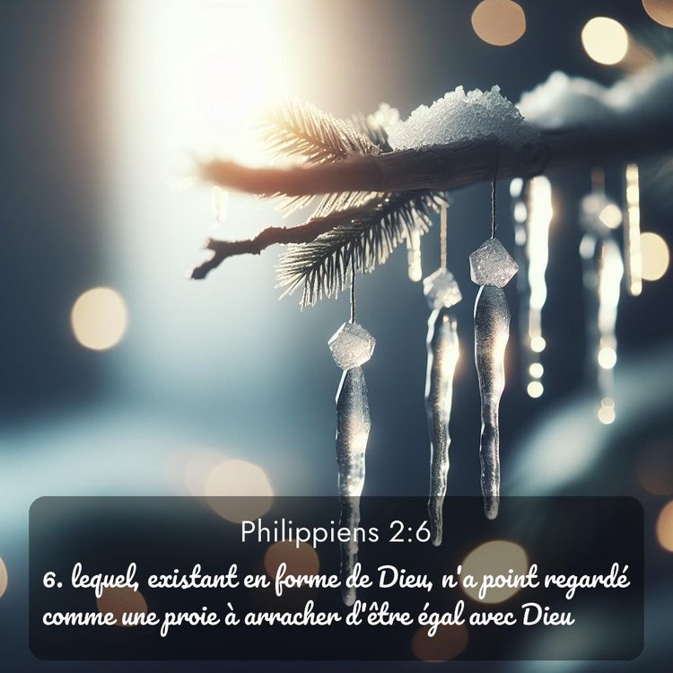 Segond Philippiens 2:6