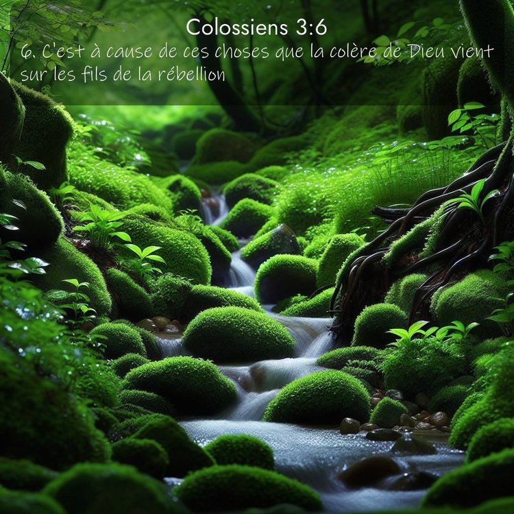 Segond Colossiens 3:6