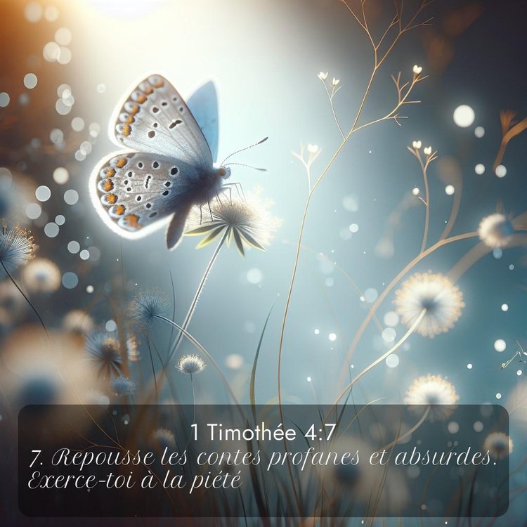 Segond 1 Timothée 4:7